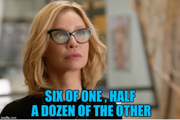 Callista Flockhart | SIX OF ONE , HALF A DOZEN OF THE OTHER | image tagged in callista flockhart | made w/ Imgflip meme maker