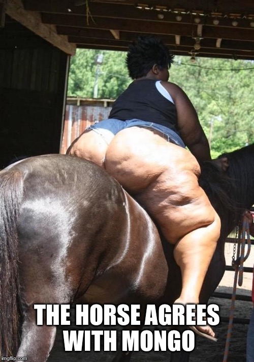 THE HORSE AGREES WITH MONGO | made w/ Imgflip meme maker