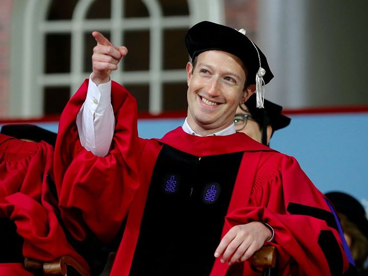 High Quality Zuckerberg graduate Blank Meme Template