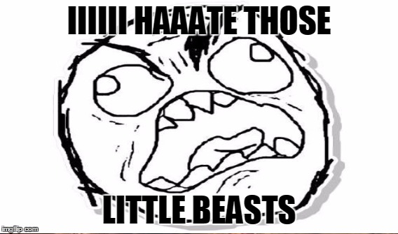 IIIIII HAAATE THOSE LITTLE BEASTS | made w/ Imgflip meme maker