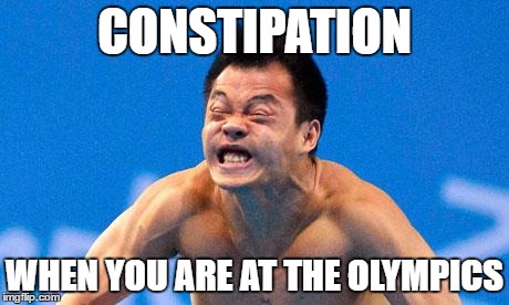 Poopyface | CONSTIPATION; WHEN YOU ARE AT THE OLYMPICS | image tagged in poopyface | made w/ Imgflip meme maker