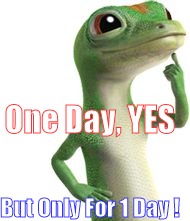 Got An Idea | One Day, YES But Only For 1 Day ! | image tagged in got an idea | made w/ Imgflip meme maker