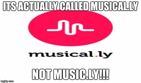 ITS ACTUALLY CALLED MUSICAL.LY; NOT MUSIC.LY!!! | image tagged in mandela effect | made w/ Imgflip meme maker