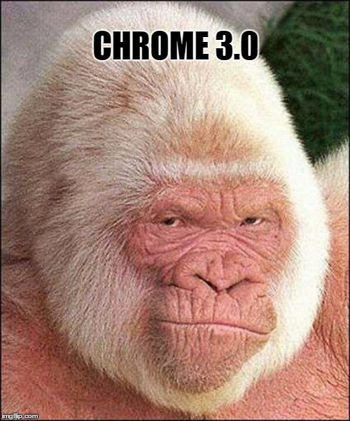 Evolution | CHROME 3.0 | image tagged in gorillaz | made w/ Imgflip meme maker