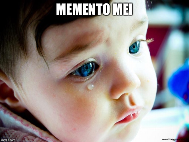 Crybaby | MEMENTO MEI | image tagged in crybaby | made w/ Imgflip meme maker