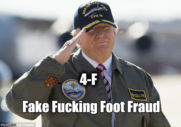 Fake Fucking Foot Fraud; 4-F | made w/ Imgflip meme maker
