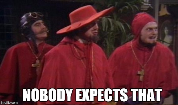 NOBODY EXPECTS THAT | made w/ Imgflip meme maker