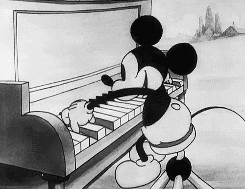 Mickey piano Blank Meme Template