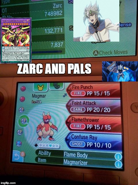 Zarc AND PALS | ZARC AND PALS | image tagged in zarc yugioh arc v pokemon monsters | made w/ Imgflip meme maker