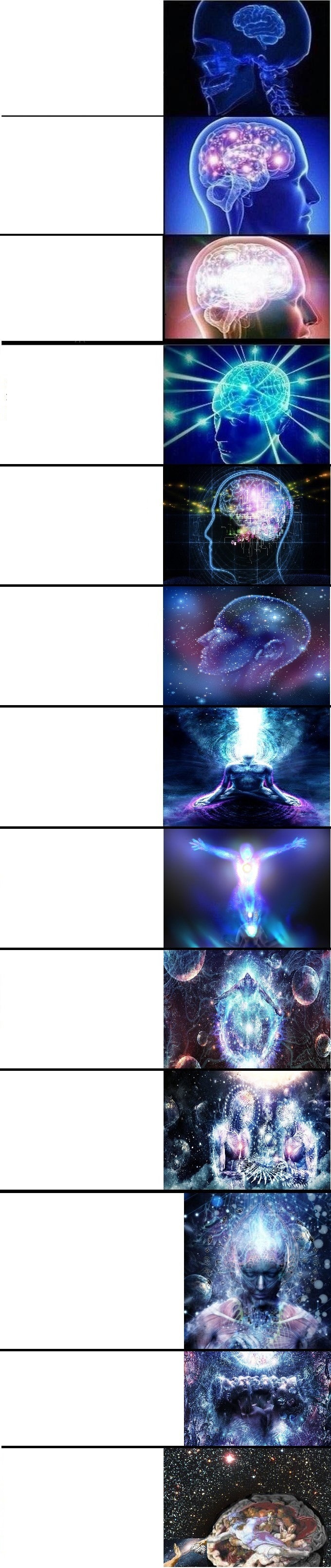 expanding brain Blank Meme Template