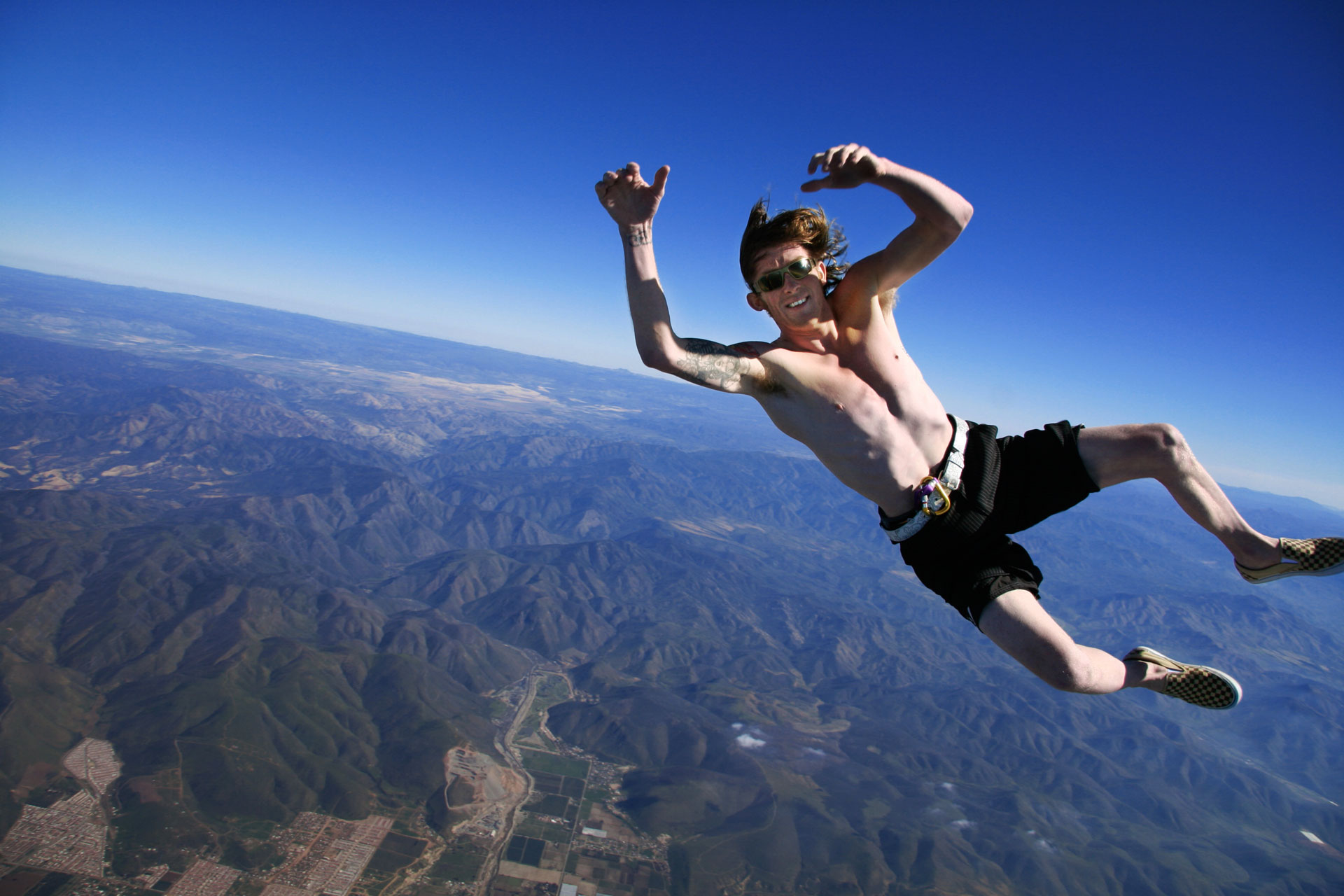 High Quality skydive without a parachute Blank Meme Template