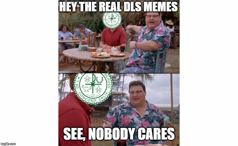 HEY THE REAL DLS MEMES; SEE, NOBODY CARES | image tagged in see nobody cares | made w/ Imgflip meme maker