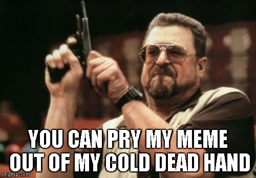 Meme Rights | YOU CAN PRY MY MEME OUT OF MY COLD DEAD HAND | image tagged in memes,am i the only one around here | made w/ Imgflip meme maker
