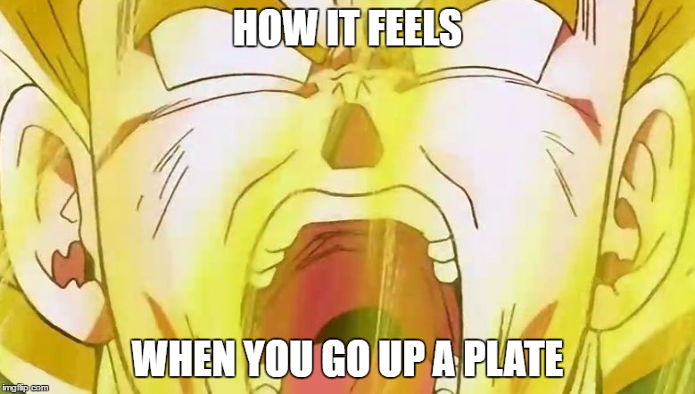 HOW IT FEELS; WHEN YOU GO UP A PLATE | image tagged in weight lifting,dbz,super saiyan,goku,dragon ball z,ssj | made w/ Imgflip meme maker