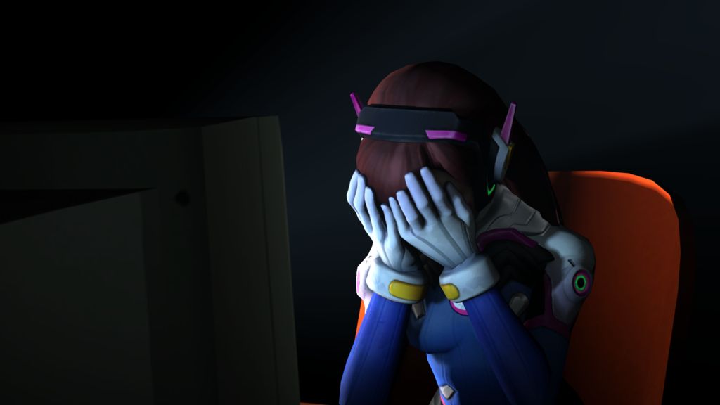 High Quality sad dva Blank Meme Template