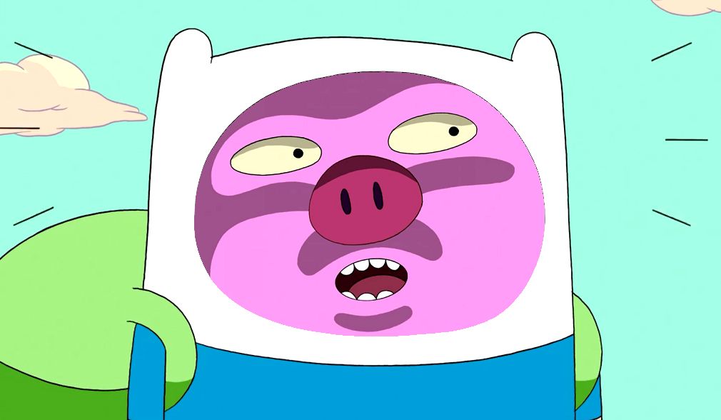 Pig Finn Blank Meme Template