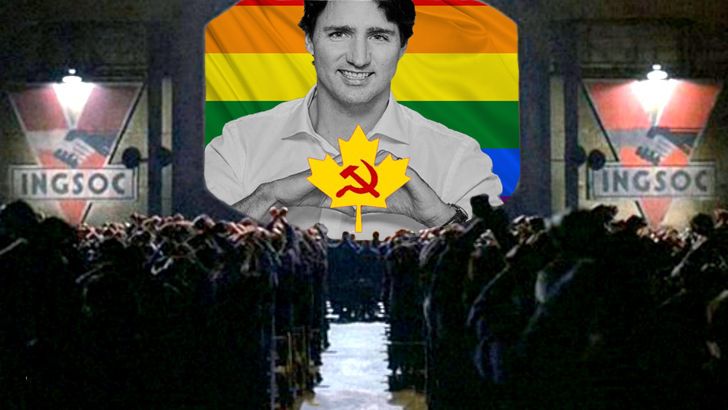 High Quality Communist Canada Orwellian Blank Meme Template