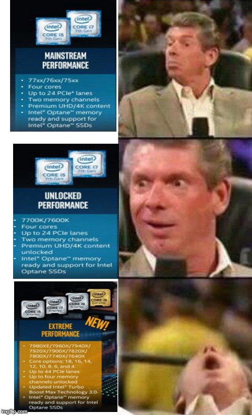 You mean I can watch porn AND play games at max settings???  | image tagged in vince mcmahon | made w/ Imgflip meme maker