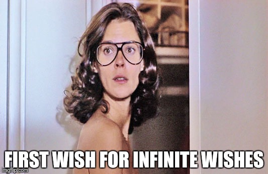 Jobeth Williams | FIRST WISH FOR INFINITE WISHES | image tagged in jobeth williams | made w/ Imgflip meme maker