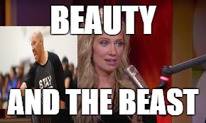 sports commentary | BEAUTY; AND THE BEAST | image tagged in baddads | made w/ Imgflip meme maker