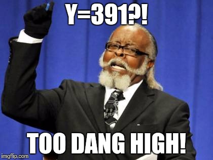 Too Damn High Meme | Y=391?! TOO DANG HIGH! | image tagged in memes,too damn high | made w/ Imgflip meme maker