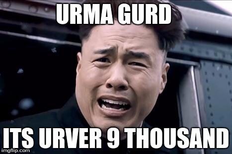 Kim Jung un | URMA GURD; ITS URVER 9 THOUSAND | image tagged in kim jung un | made w/ Imgflip meme maker