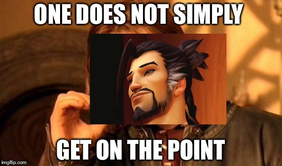 One Does Not Simply | ONE DOES NOT SIMPLY; GET ON THE POINT | image tagged in memes,one does not simply | made w/ Imgflip meme maker