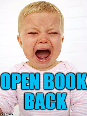 OPEN BOOK BACK | made w/ Imgflip meme maker