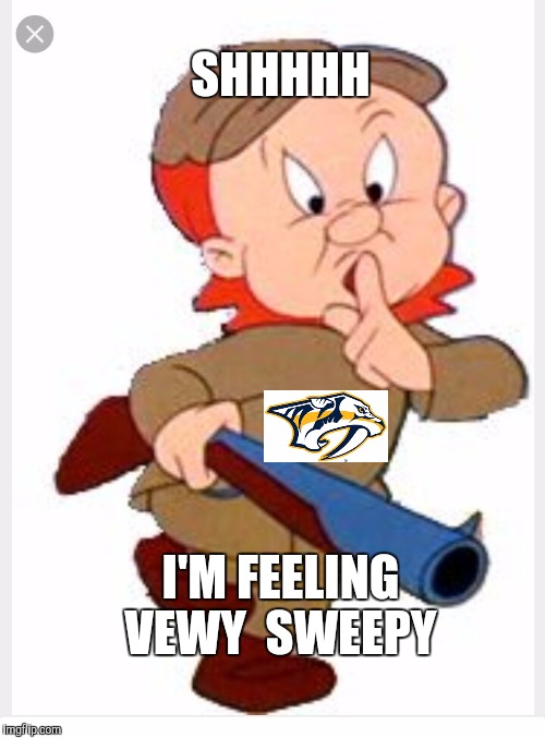 NHL playoffs | SHHHHH; I'M FEELING VEWY 
SWEEPY | image tagged in predators,penguins,finals,nhl,pens,hockey | made w/ Imgflip meme maker
