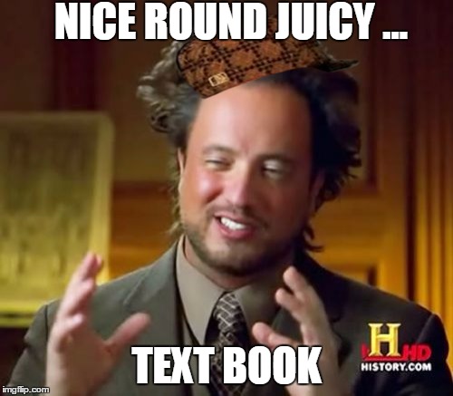 Ancient Aliens | NICE ROUND JUICY ... TEXT BOOK | image tagged in memes,ancient aliens,scumbag | made w/ Imgflip meme maker