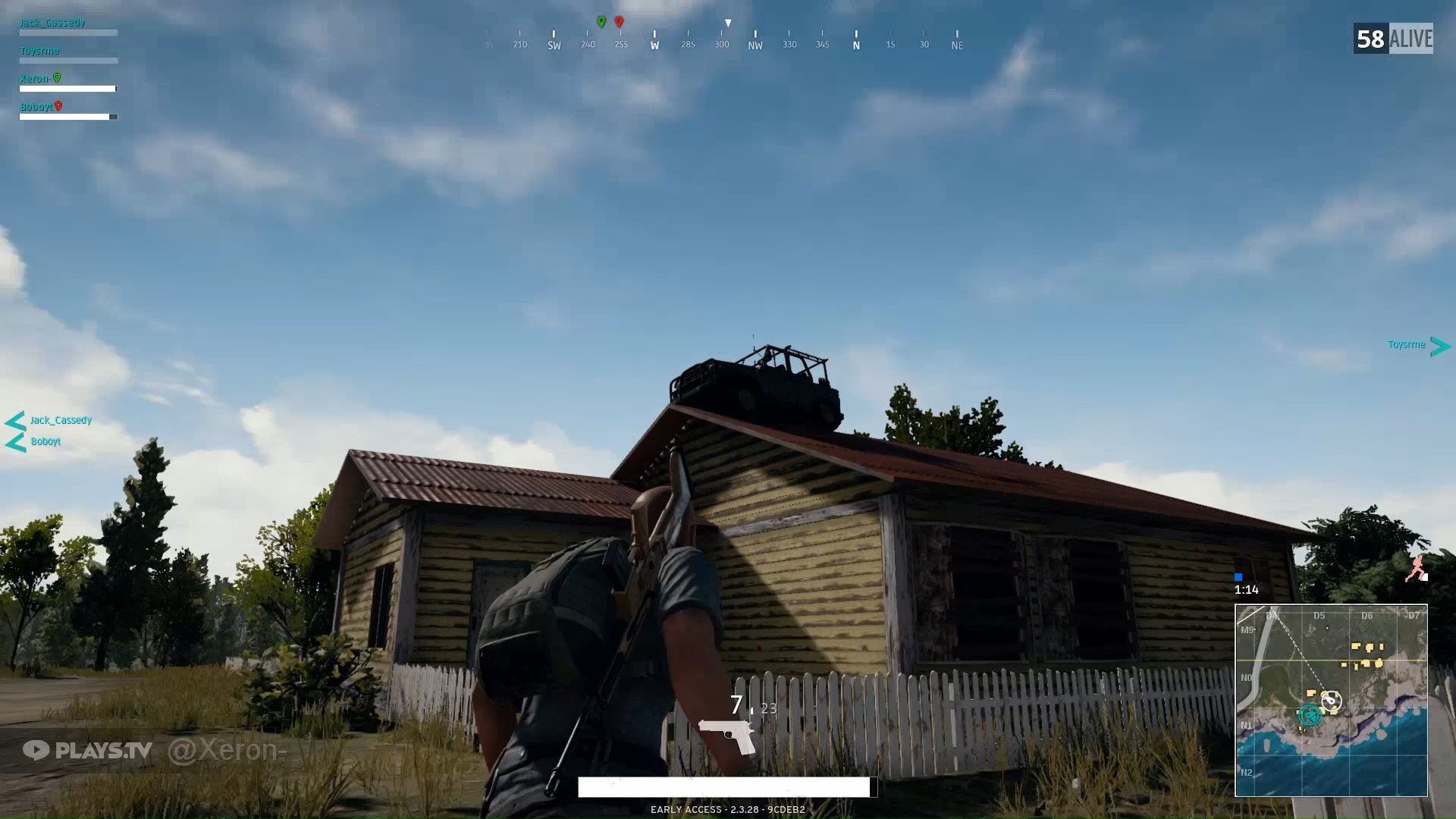 PUBG Car on Roof Blank Meme Template