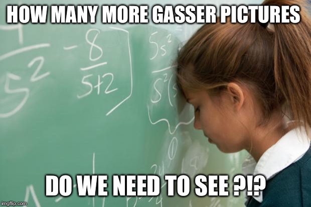Math | HOW MANY MORE GASSER PICTURES; DO WE NEED TO SEE ?!? | image tagged in math | made w/ Imgflip meme maker
