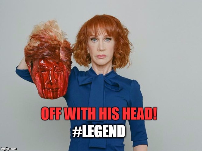 image tagged in kathy griffin,donald trump,cnn,breaking news | made w/ Imgflip meme maker