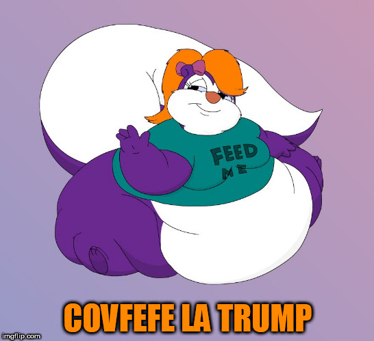fifi la fume | COVFEFE LA TRUMP | image tagged in covfefe,covfefe week,dumptrump,fuck trump,clown car republicans,pepe le pew | made w/ Imgflip meme maker