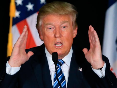 Donald Trump Hands Blank Meme Template