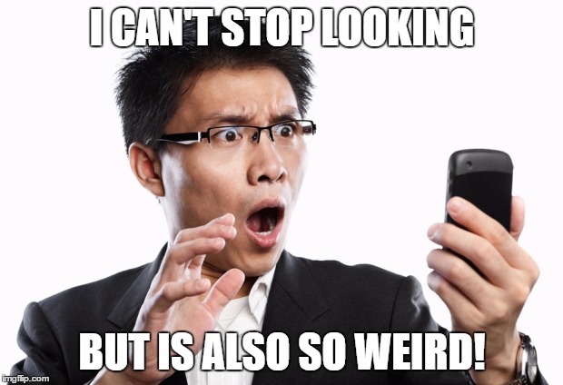 I CAN'T STOP LOOKING BUT IS ALSO SO WEIRD! | made w/ Imgflip meme maker
