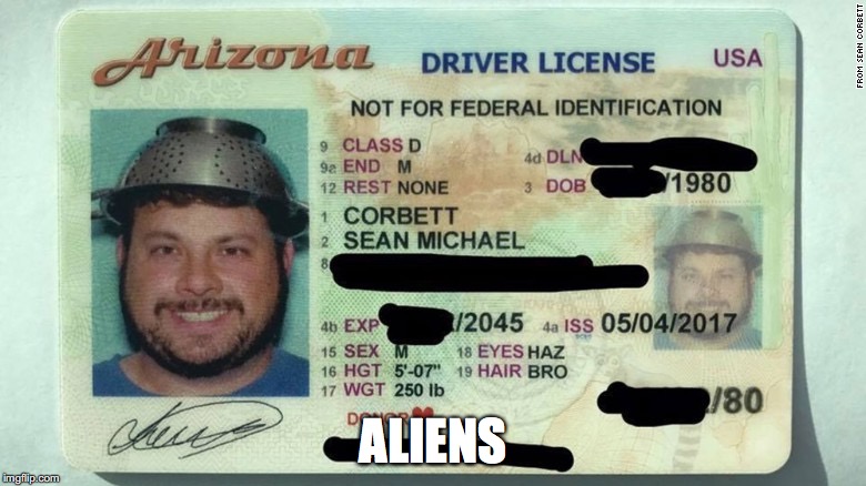 ALIENS | image tagged in pastafarian | made w/ Imgflip meme maker