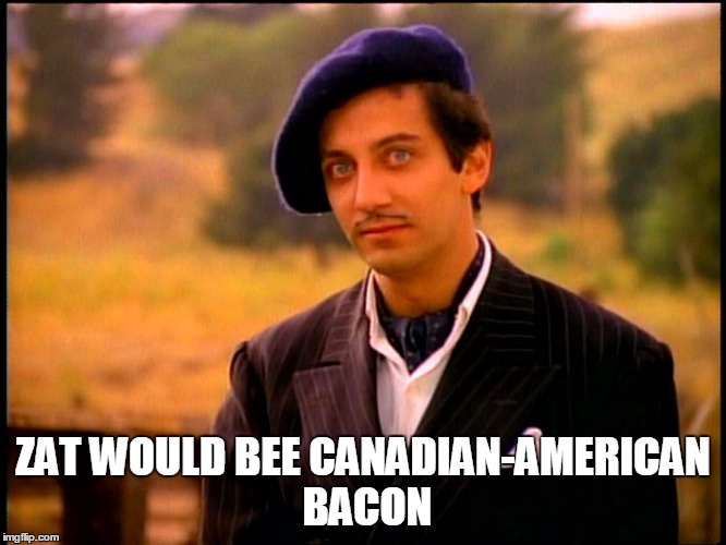 ZAT WOULD BEE CANADIAN-AMERICAN BACON | made w/ Imgflip meme maker