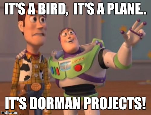 X, X Everywhere Meme | IT'S A BIRD,  IT'S A PLANE.. IT'S DORMAN PROJECTS! | image tagged in memes,x x everywhere | made w/ Imgflip meme maker