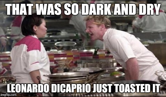 THAT WAS SO DARK AND DRY LEONARDO DICAPRIO JUST TOASTED IT | made w/ Imgflip meme maker