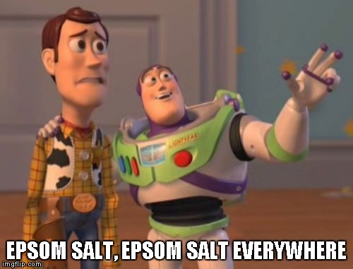 X, X Everywhere Meme |  EPSOM SALT, EPSOM SALT EVERYWHERE | image tagged in memes,x x everywhere | made w/ Imgflip meme maker