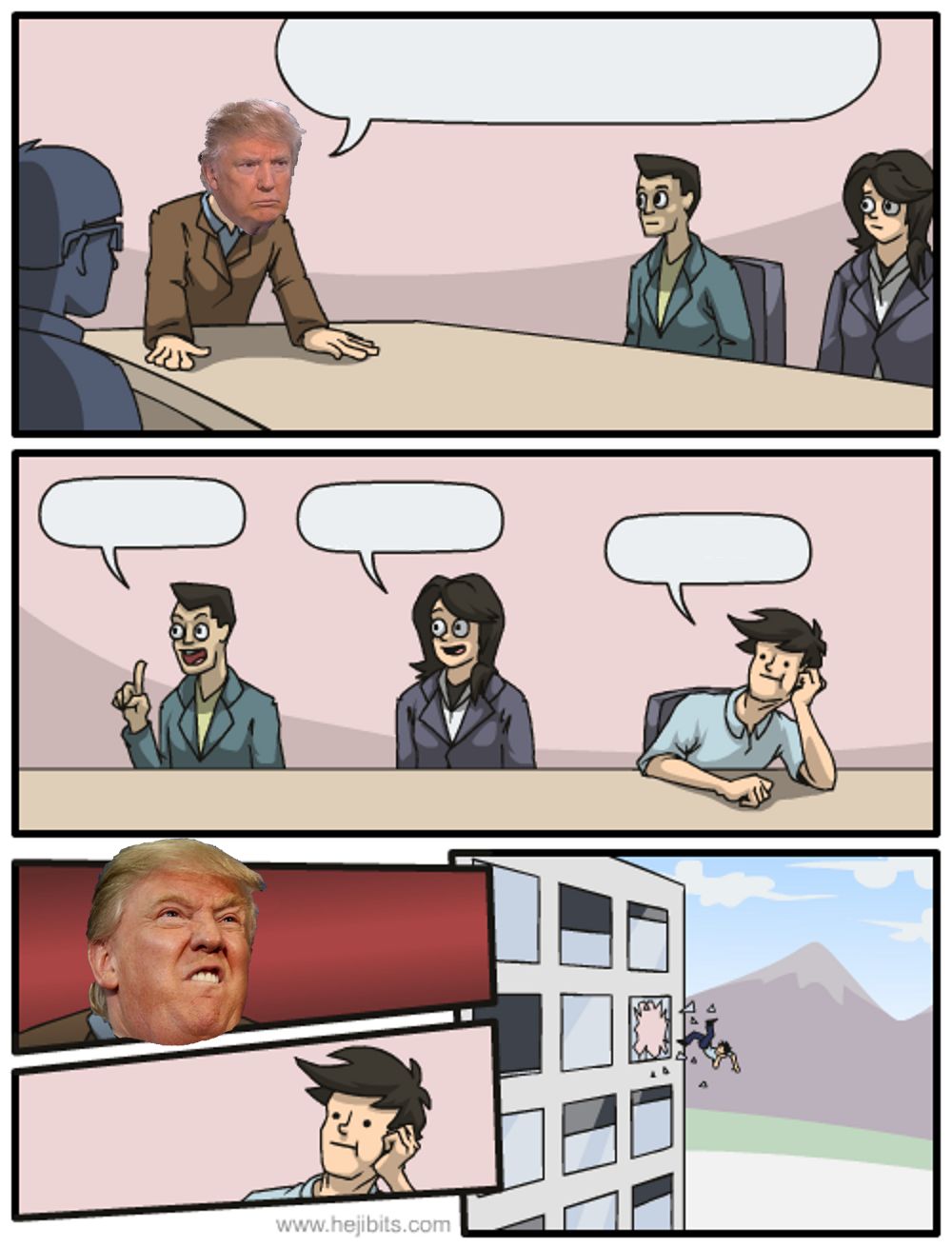 High Quality Boardroom Suggestion - Trump Edition Blank Meme Template