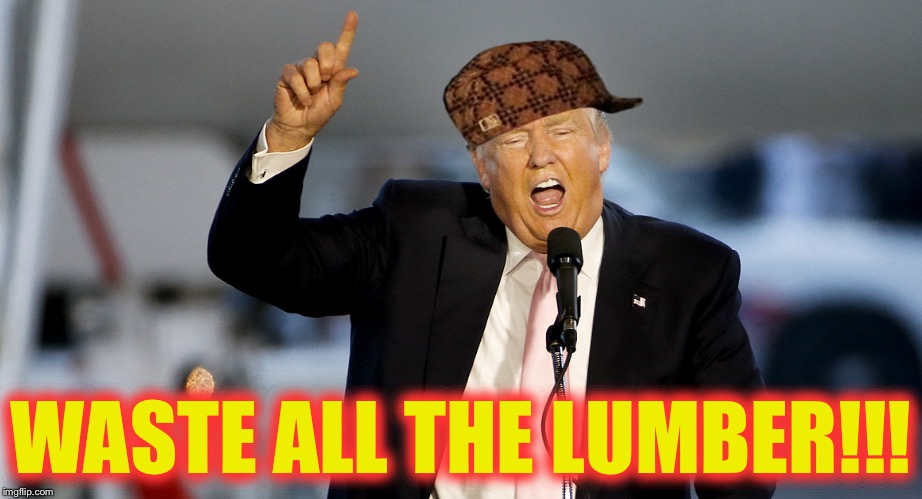 WASTE ALL THE LUMBER!!! | made w/ Imgflip meme maker