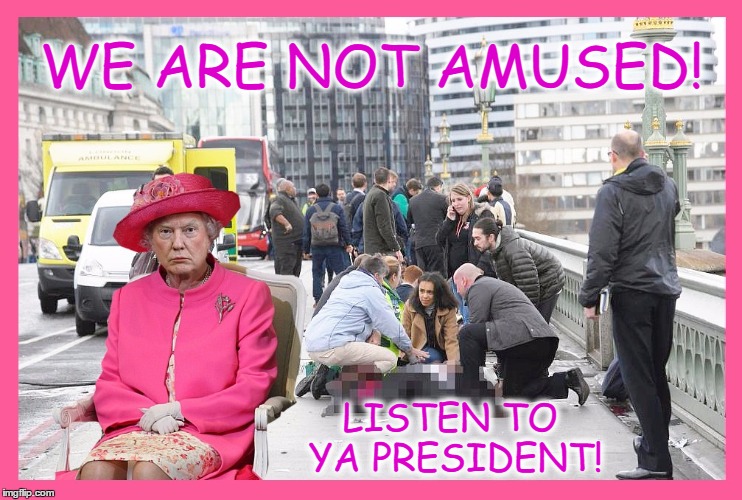 WE ARE NOT AMUSED! LISTEN TO YA PRESIDENT! | image tagged in listen to ya president | made w/ Imgflip meme maker