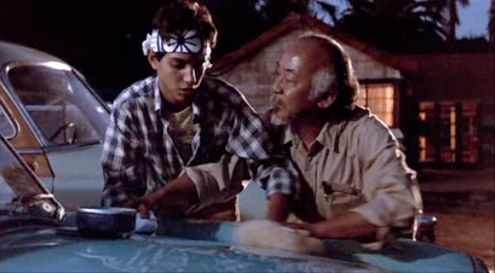 Miyagi wax on Blank Meme Template