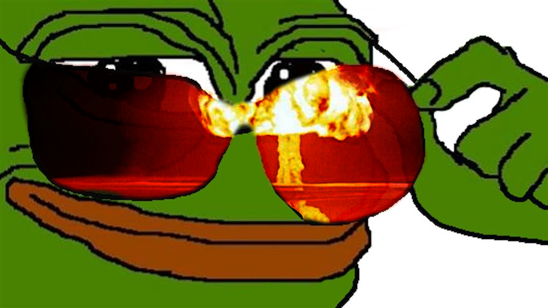 Some Pepes Just Want To Watch The World Burn Blank Meme Template