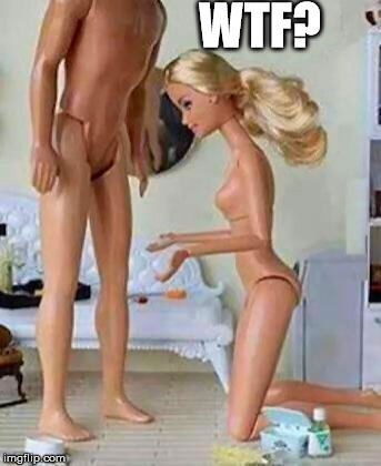 Barbies surprise | WTF? | image tagged in barbie wtf,funny meme,cool gifs,tommy mac memes | made w/ Imgflip meme maker