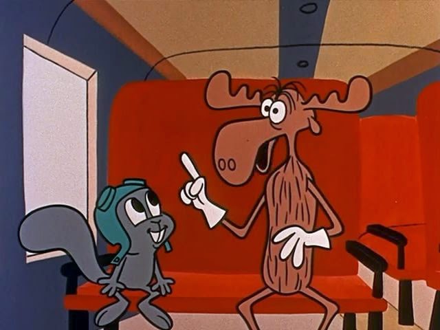 High Quality rocky and bullwinkle Blank Meme Template