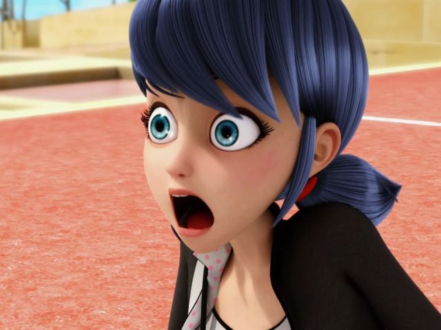 High Quality Miraculous Marinette Scared Blank Meme Template