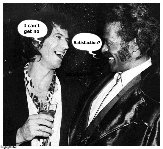 Keith Richards and Chuck Berry at Studio 54 | image tagged in keef,chuck berry,satisfaction,studio 54 | made w/ Imgflip meme maker